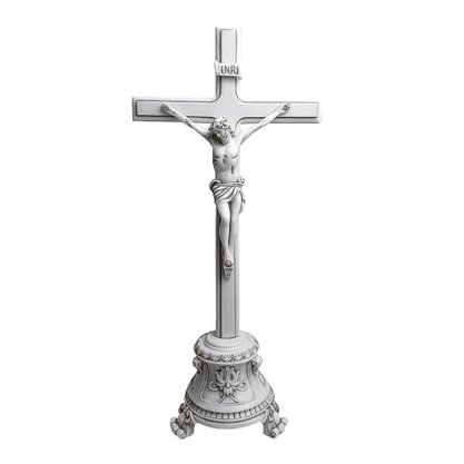 Crucifixo de Mesa em Mármore - 46cm