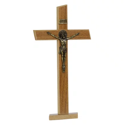 Crucifixo de Parede e Mesa MDF Athenas - 37,5 cm x 19 cm