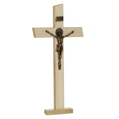 Crucifixo de Parede e Mesa MDF Tirol - 37 cm