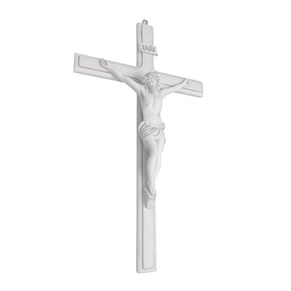 Crucifixo de Parede em Mármore - 38 cm