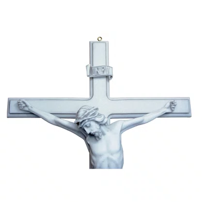 Crucifixo de Parede em Mármore - 80cm