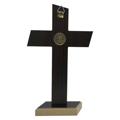 Crucifixo de Parede/Mesa Mdf em 20 cm