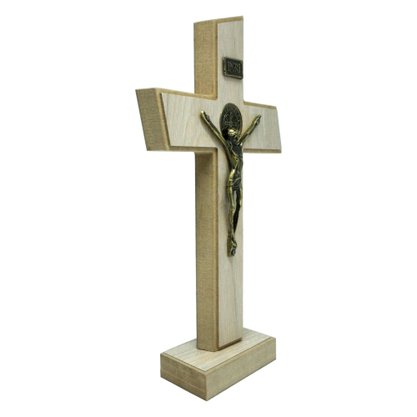 Crucifixo de Parede/Mesa Mdf em Tirol 20 cm