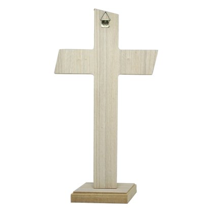 Crucifixo de Parede/mesa Mdf em Tirol 27 Cm