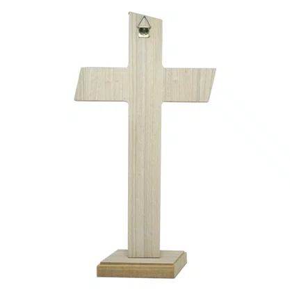 Crucifixo de Parede/mesa Mdf em Tirol 27 Cm