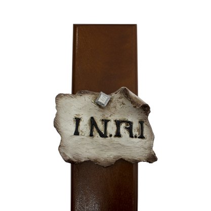 Crucifixo de Parede em Madeira com Cristo em Resina - 130 cm X 65 cm