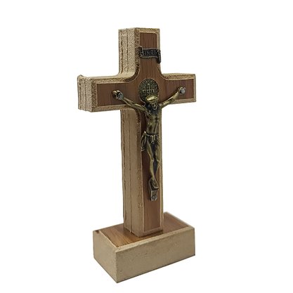 Crucifixo Parede e Mesa MDF Athenas 11,7cm