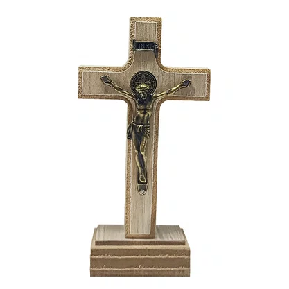 Crucifixo Parede e Mesa MDF em Tirol - 11,7cm