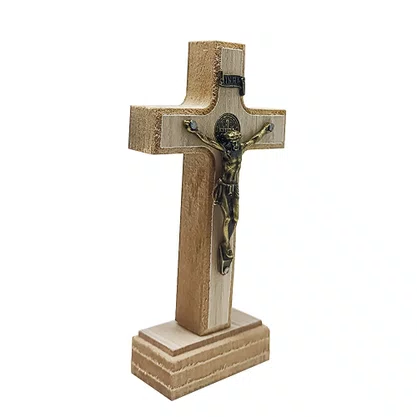 Crucifixo Parede e Mesa MDF em Tirol - 11,7cm