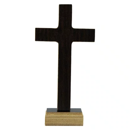 Crucifixo Parede e Mesa Mdf Revestido12 cm