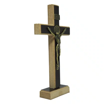 Crucifixo Parede/Mesa Mdf 17 cm
