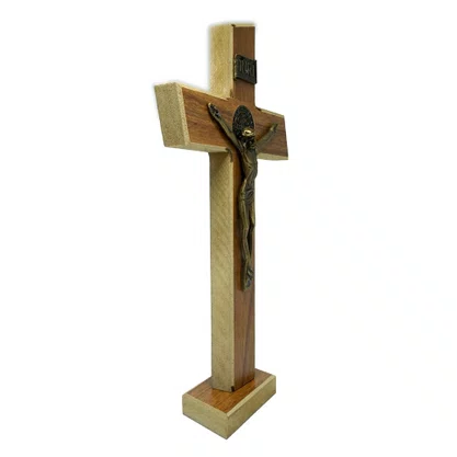 Crucifixo Parede/Mesa Mdf Athenas 27 cm