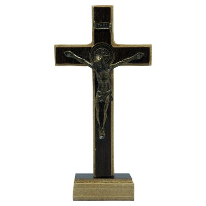 Crucifixo Parede e Mesa Mdf Revestido12 cm