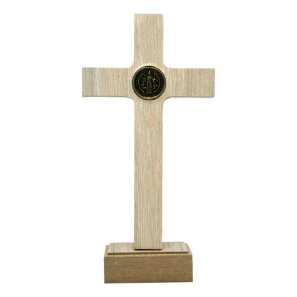 Crucifixo Parede/mesa Mdf em Tirol 13 Cm