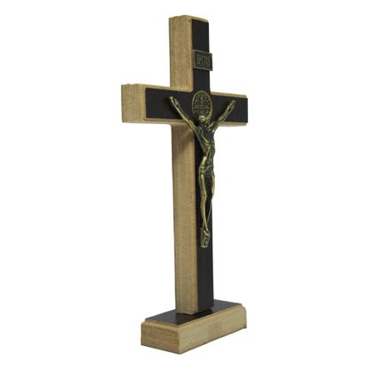 Crucifixo Parede/Mesa Mdf 17 cm
