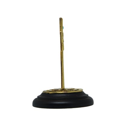 Cruz Dourada Strass Mesa - 7 cm