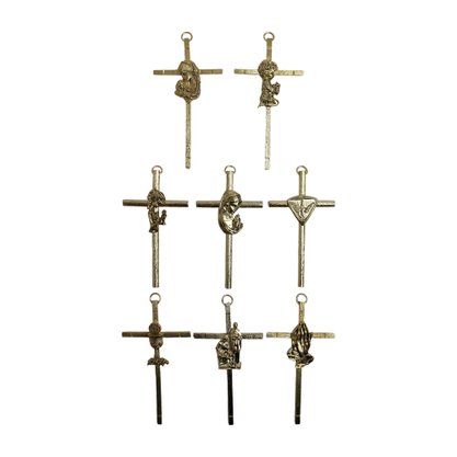 Cruz Imagens Dourado 9,5 cm