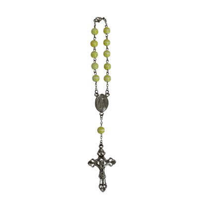 Dezena Acrilica Nossa Senhora Aparecida Amarelo - 8mm