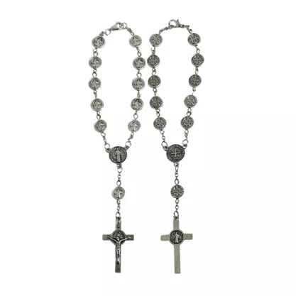 Dezena de Carro Contas Medalha de São Bento - 10 mm