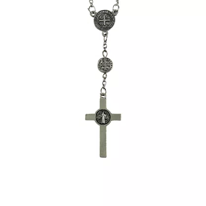 Dezena de Carro Contas Medalha de São Bento - 10 mm