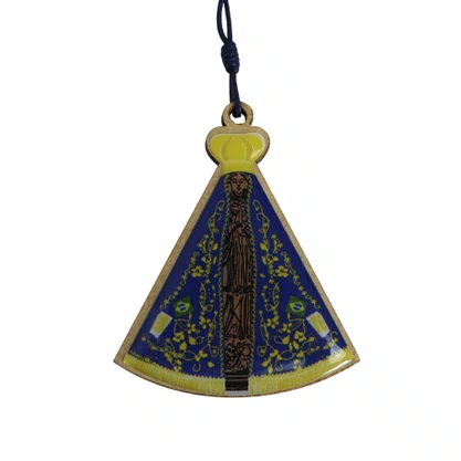 Dezena de Carro Nossa Senhora Aparecida Azul 10 mm