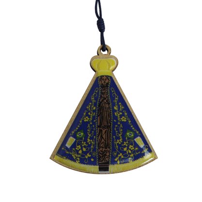 Dezena de Carro Nossa Senhora Aparecida Azul 10 mm