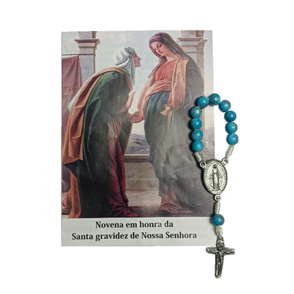 Dezena Oração Santa Gravidez de Nossa Senhora - Azul