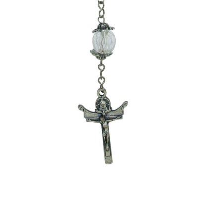 Dezena para Carro Nossa Senhora Aparecida Contas Cristal Tulipa 10 mm