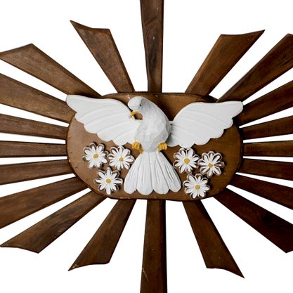 Divino Espírito Santo de Madeira Escura - 68 cm 