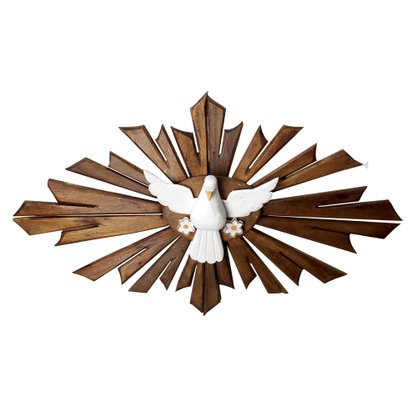 Divino Espírito Santo de Madeira Escura - 37 cm 