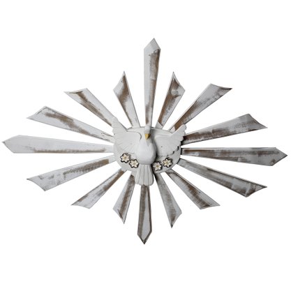 Divino Espírito Santo Madeira Palatina Oval Simples - 115 cm x 67 cm