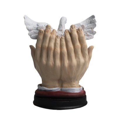 Divino Espírito Santo nas Mãos de Resina Nacional - 15 cm