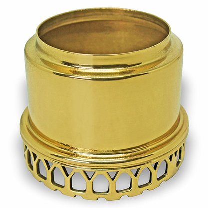Economizador de Vela Luxo em Níquel Dourado 7 cm