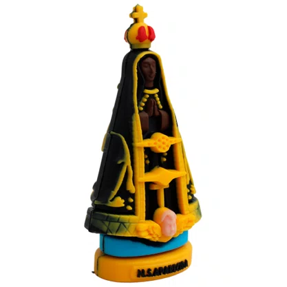 Enfeite Nossa Senhora Aparecida Borracha - 8 cm