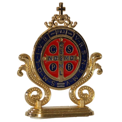 Enfeite para Carro Medalha de São Bento Autocolante - 7 cm