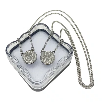 Escapulário de Inox com Medalha de São Bento