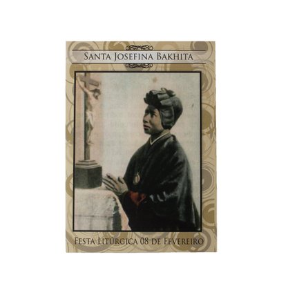 100 unid - Folheto Oração Josephina Bakhita