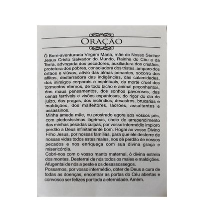100 unid - Folheto Oração Nossa Senhora do Desterro