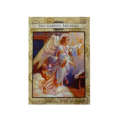 100 unid - Folheto Oração São Gabriel Arcanjo
