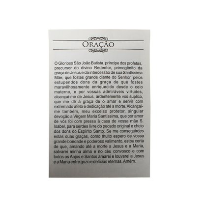 100 unid - Folheto Oração São João Batista