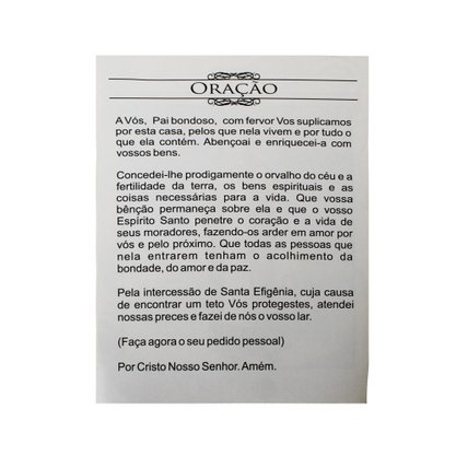 100 unid - Folheto Oração Santa Efigênia