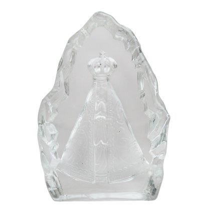 CRISTAL NS APARECIDA LAPIDADA 9 CM