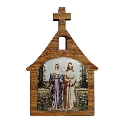 Imã Capela de Nossa Senhora das Lágrimas e Jesus Manietado - 6,4 cm x 3,7 cm