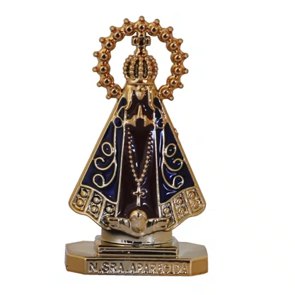 Nossa Senhora Aparecida de Plástico Marrom Auto Colante - 5 cm