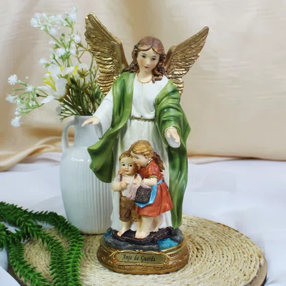Imagem Anjo da Guarda de Resina Importada - 22 cm