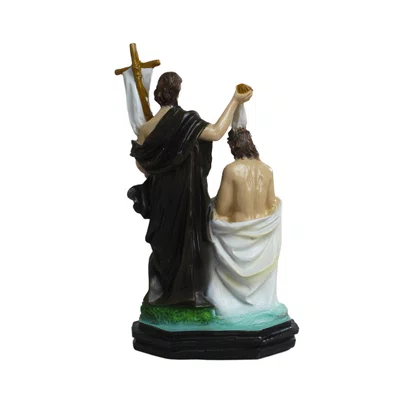 Imagem Batismo de Jesus de Resina Nacional - 21cm