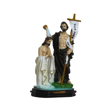 Imagem Batismo de Jesus de Resina Nacional - 21cm