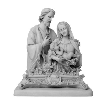 Imagem Busto da Sagrada Família em Mármore - 30 cm