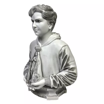 Imagem Busto de São Carlo Acutis de Mármore - 30 cm