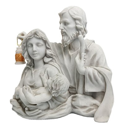 Imagem Busto Sagrada Família em Mármore - 24 cm